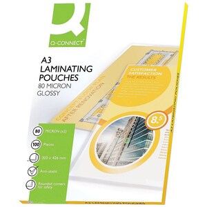 Laminator Pouches A3 (Pack of 100) (KF04122)