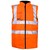 Hi Vis Reversible Fleece Lined Bodywarmer Orange GO/RT