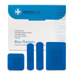 Reliance Medical Metallic Assorted Plasters Blue