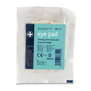 322 Eye Pad Sterile Dressing c/w Elasticated Loop