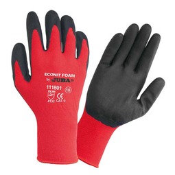 Juba Econit Nitrile Foam Glove Red/Black