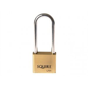 Squire LN4 40mm Long Shackle Brass Padlock Keyed Alike