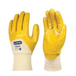 Skytec Neon Nitrile 3/4 Yellow Coated Glove (Cut 1)