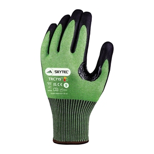 Skytec TRC715 Nitrile Foam-Coated Cut Level E Glove Green (Pair)