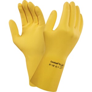 Ansell 87-190 Econohand Natural Rubber Latex Glove Yellow
