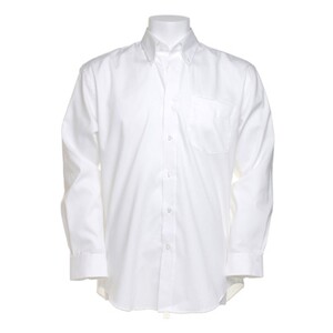 Mens KK105 Long Sleeve Oxford Shirt White