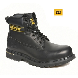 P708026 Cat HoltonB Safety Boot Black SB SRC