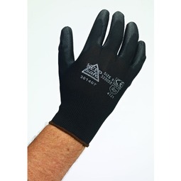 Glove Keepsafe PU Palm Coated Black GLO164 303055