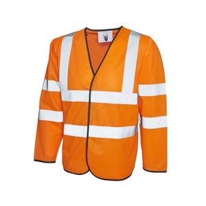 Hi Vis Long Sleeve Vest/Waistcoat Orange TP700/UC801