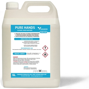 Pure Hands Alcohol Sanitiser 5 Litre (H01)