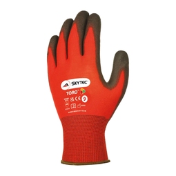 Skytec Toro PU Palm Coated Glove Red (Pair)