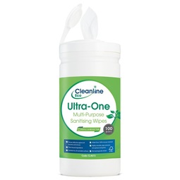 Cleanline Eco Ultra One Sanitising Wipe Tub 100 Wipes