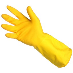 KeepCLEAN Household Glove Latex Rubber Yellow 