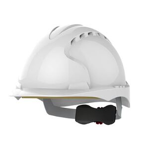 AJF170-000-100 Mid Peak Ratchet Helmet White (Plain) EVO3