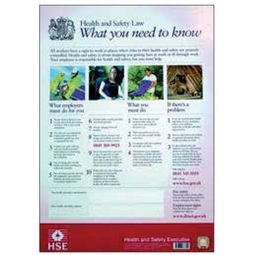 Health And Safety Law Poster Laminated