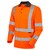 P06-O Woolsery Recycled Ecoviz Ls Coolviz Polo Shirt Orange