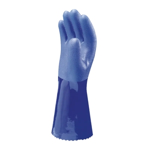 Showa 660 Triple Dipped PVC Heavyweight Chemical-Resistant Gauntlet Blue (Pair)