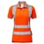 PULSAR PR701 Hi Vis Ladies Short Sleeve Polo Shirt Orange