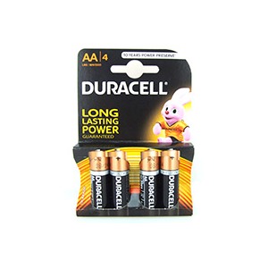Battery Duracell AA (LR6/MN1500) (Pack 4)