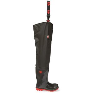 VW162R Stream Safety Thigh Waders Black