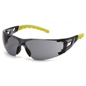 Pyramex Fyxate HX2 Lime Temples Grey Lens Safety Glasses