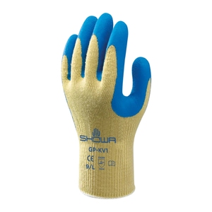 Showa GP-KV1 Kevlar Grip Cut Level C Glove Yellow Blue (Pair)