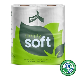 Toilet Rolls 2 Ply Standard 200 Sheet (Pack 36) T2200436RDS