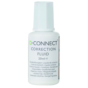 Q Connect Correction Fluid 20ml (Pack 10)