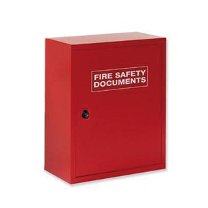Metal Fire Safety Documents Holder Red