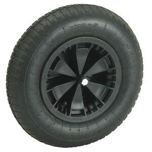 Wheelbarrow Spare Wheel 16" X 4" Pneumatic Tyre