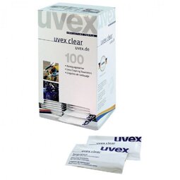 Uvex Moist Lens Cleaning Towelettes Box 100