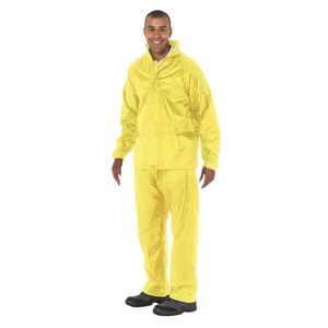 1838 Polyester/PVC Rainsuit L'Weight Rainsuit 2 Piece Yellow