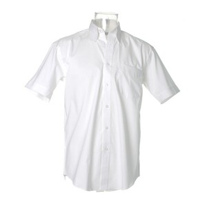 Mens KK109 Short Sleeve Oxford Shirt White