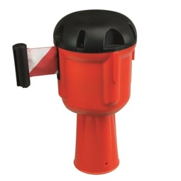 Retractable Cone Top Barrier Red/White 9M 200035