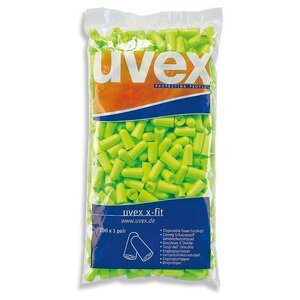 2112-022 Uvex X-Fit Dispenser Refill Ear Plugs (Box 300)