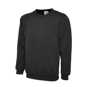UC203 Sweatshirt  Mediumweight 300GSM Black