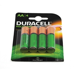 Battery Duracell Rechargable AA (1300MAH) (Pack 4)