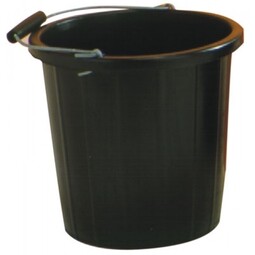 Black Plastic Bucket 3 Gallon