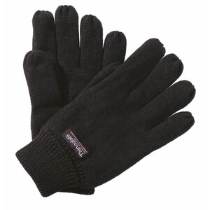 Thermal Lined Woollen Glove Black