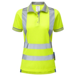 PULSAR P700 Hi Vis Yellow Ladies' Short Sleeve Polo Shirt