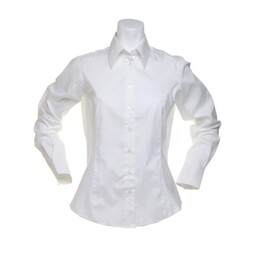 Long Sleeve Ladies Oxford Shirt White