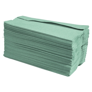 C Fold Hand Towels 1 Ply Green