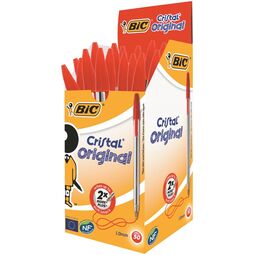 Bic Crystal Medium Ball Point Pen Red (Pack 50)