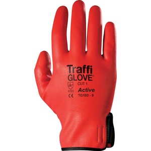 Traffiglove TG180 Active Red (4121X) Cut 1 Glove