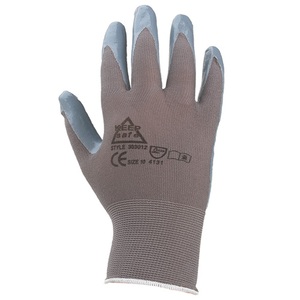 Glove Keepsafe Nitrile Palm Coated Knit Wrist Grey 303029