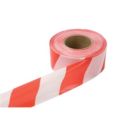 Hazard Tape Red/White 3"/75MMx500M